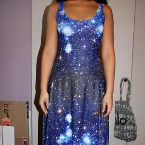 BlackMilk Galaxy Blue Maxi Dress